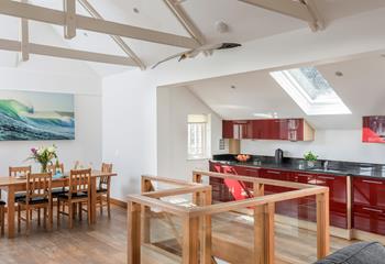 The large open plan living space is ideal for entertaining.