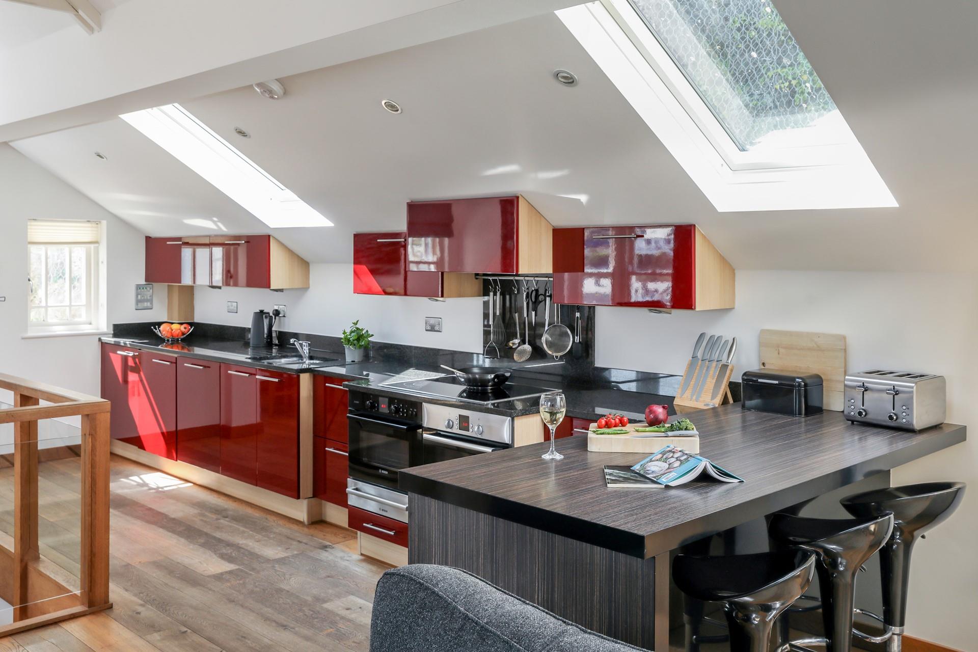 The kitchen has all you need to prepare and cook tasty meals.