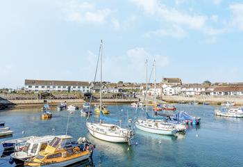 Take a stroll around the harbour on sunny days or storm watch from your window in the winter.
