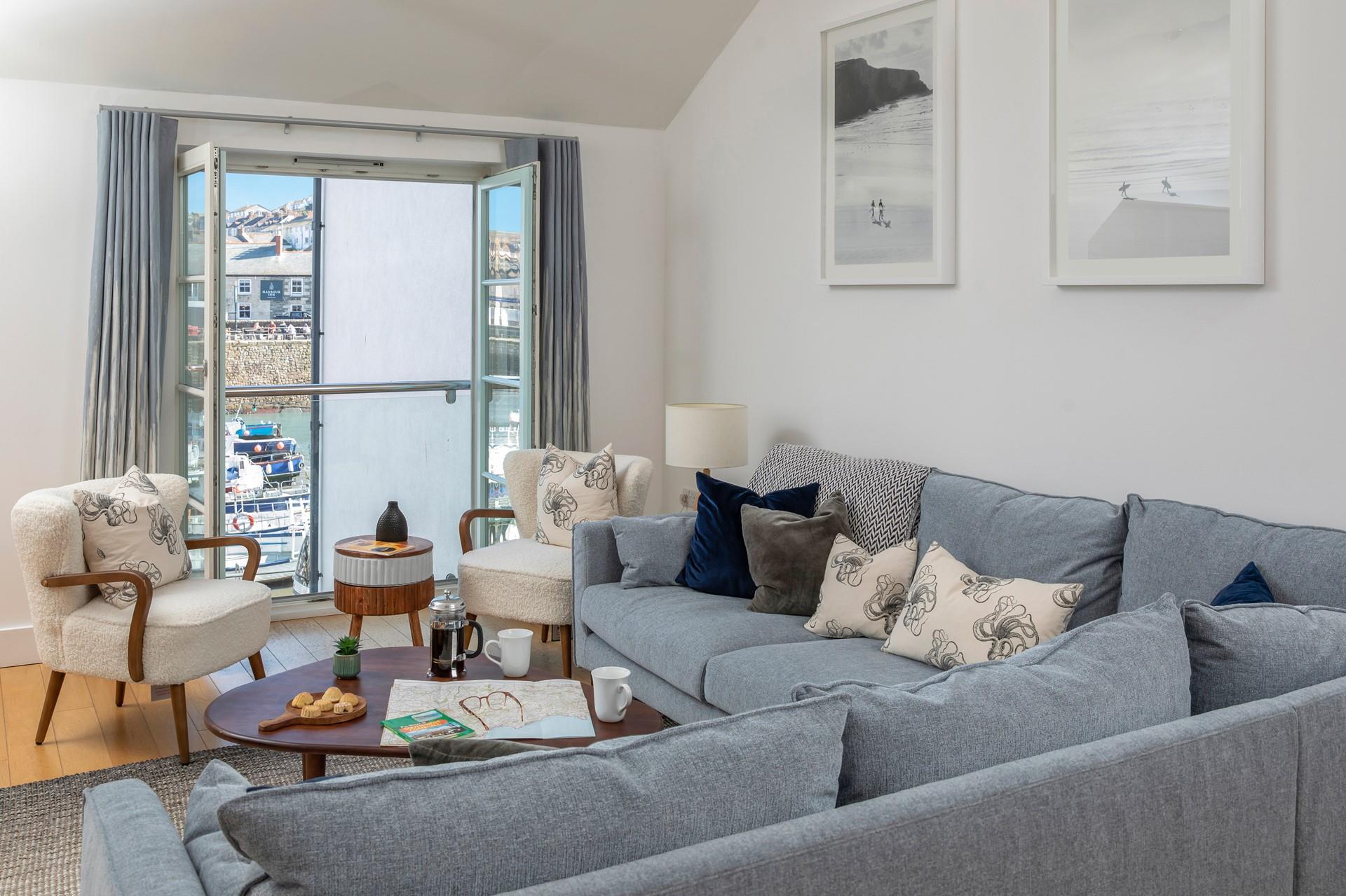 Open the doors and let the fresh sea breeze run through the cottage.