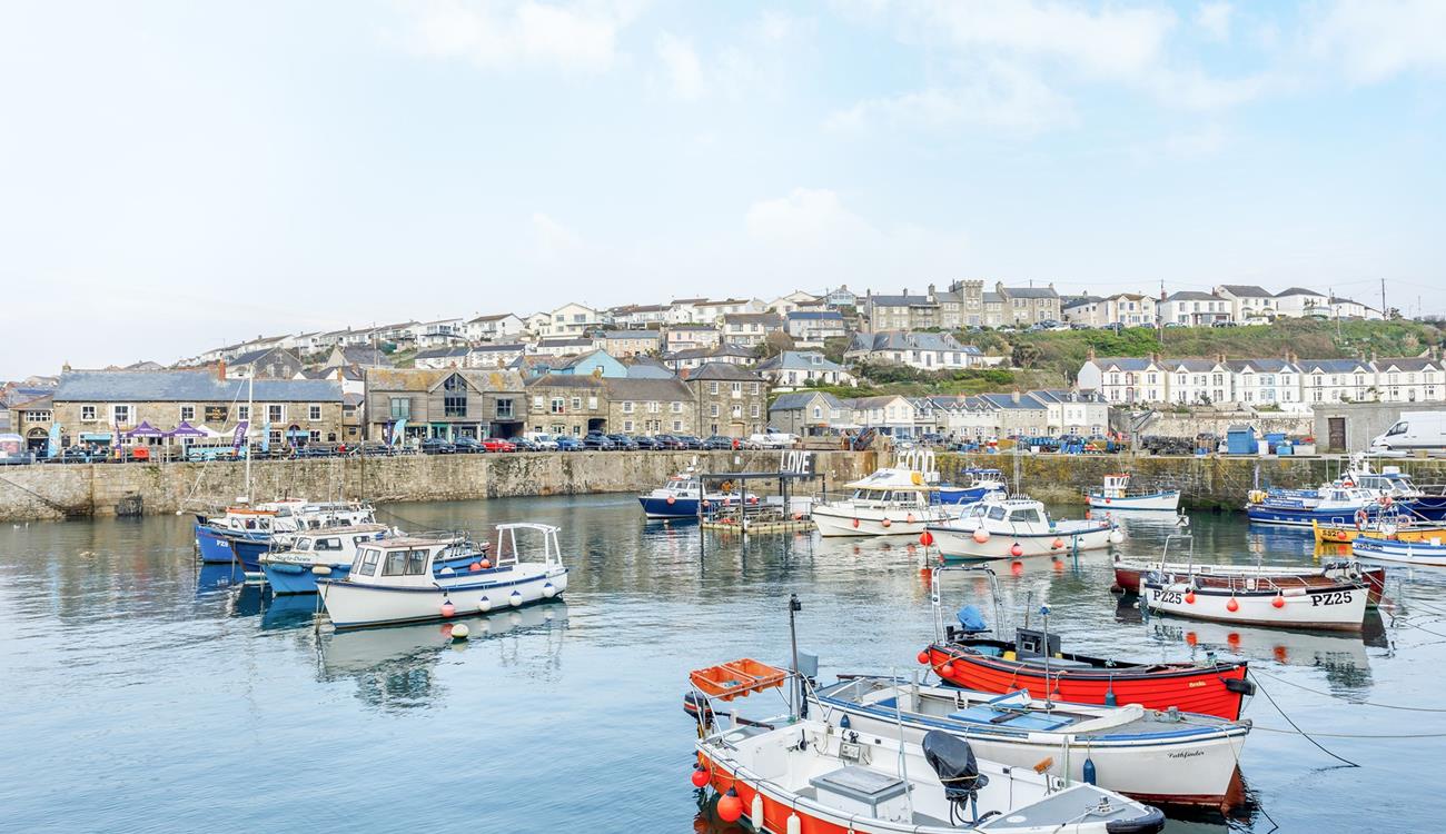 Watch the sun come down over the harbour from your window or take an evening stroll.