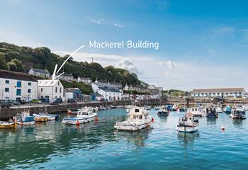 Mackerel Building is located right on Porthleven's harbourfront!