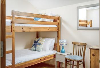 Bedroom 3 has bunk beds perfect for the kids.