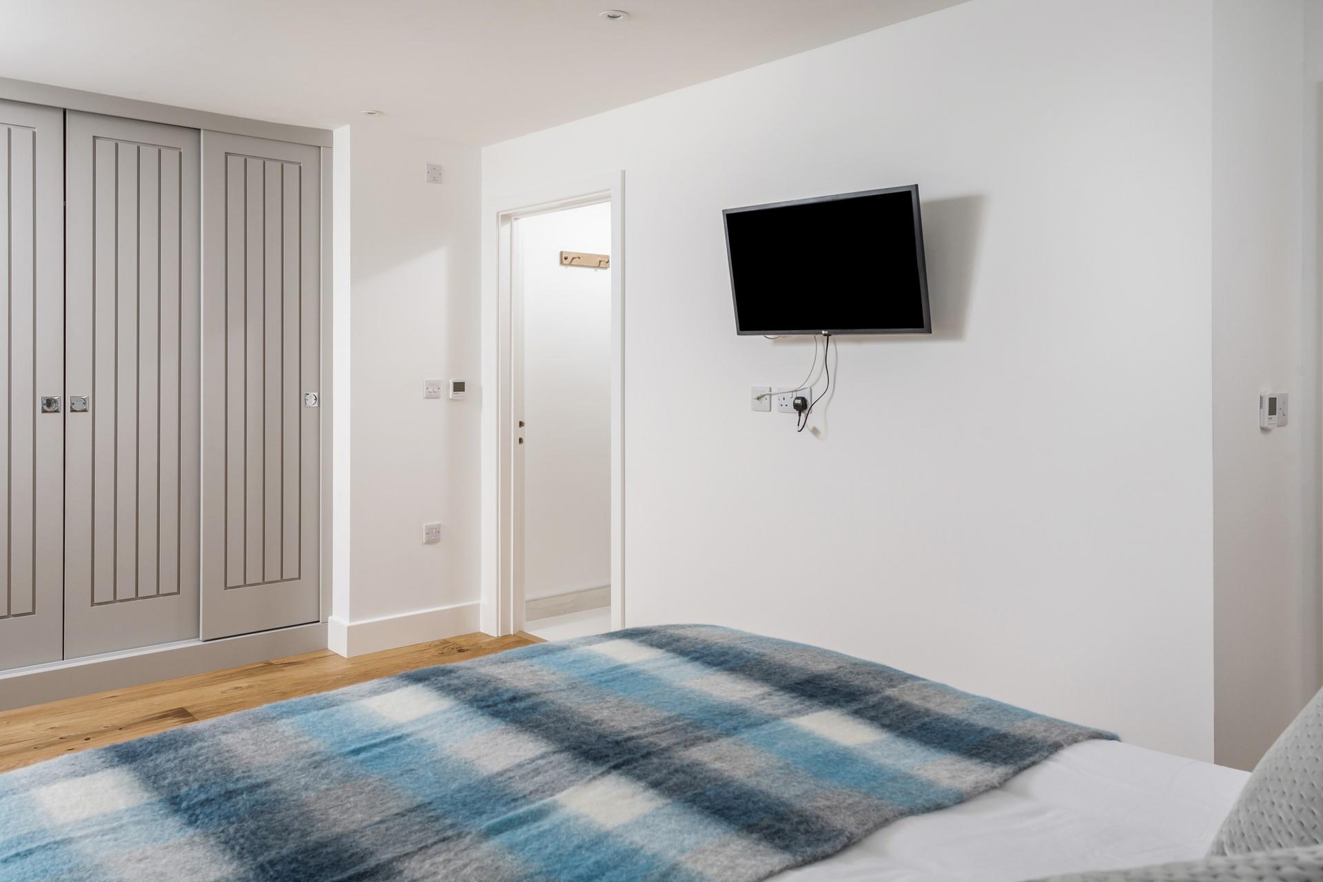 Wake up in the soft sheets and discuss the day's plans.