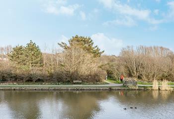 Why not bring your bikes and take a scenic ride along the canal?