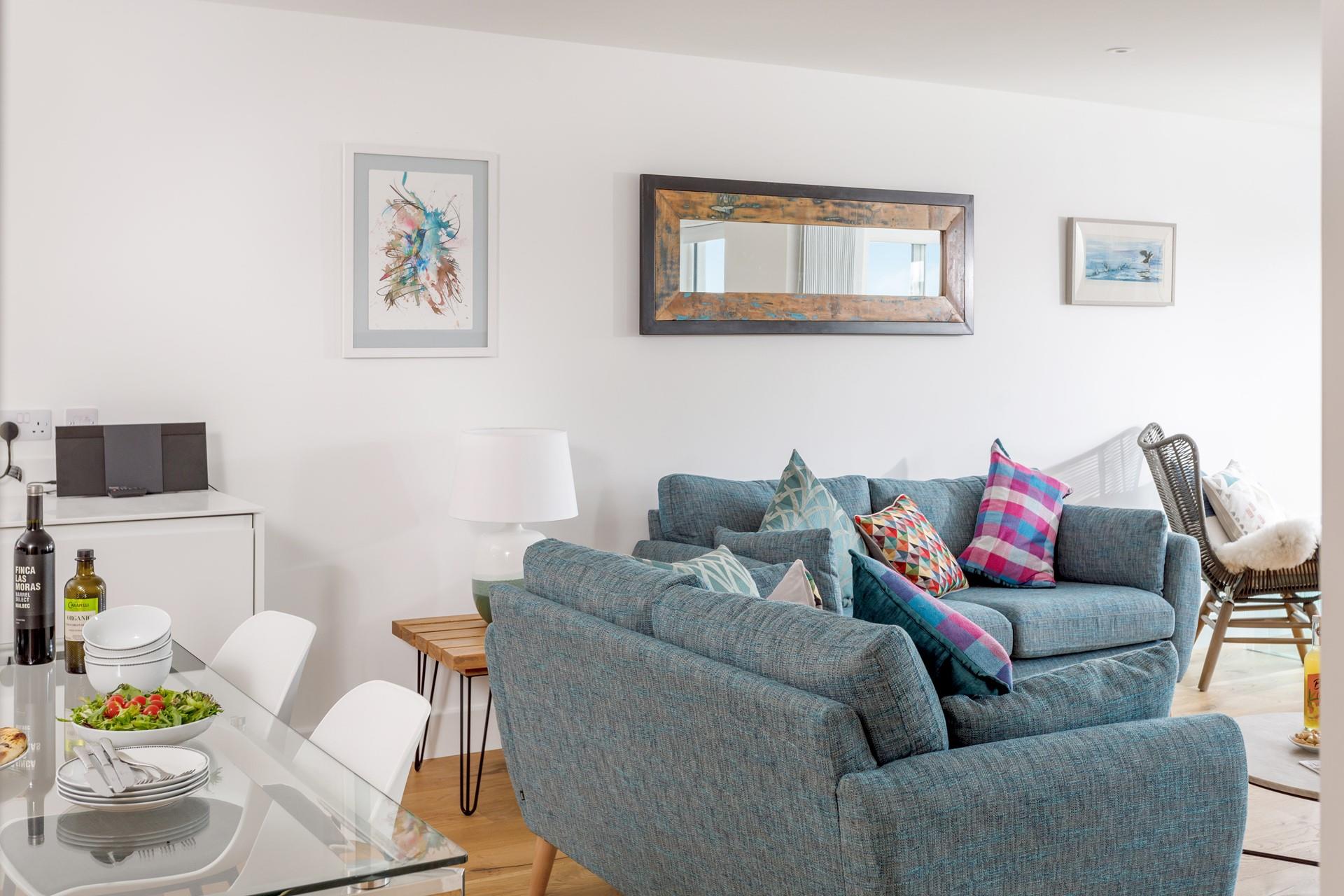 The open plan living space makes it easy to spend quality time together as a family.