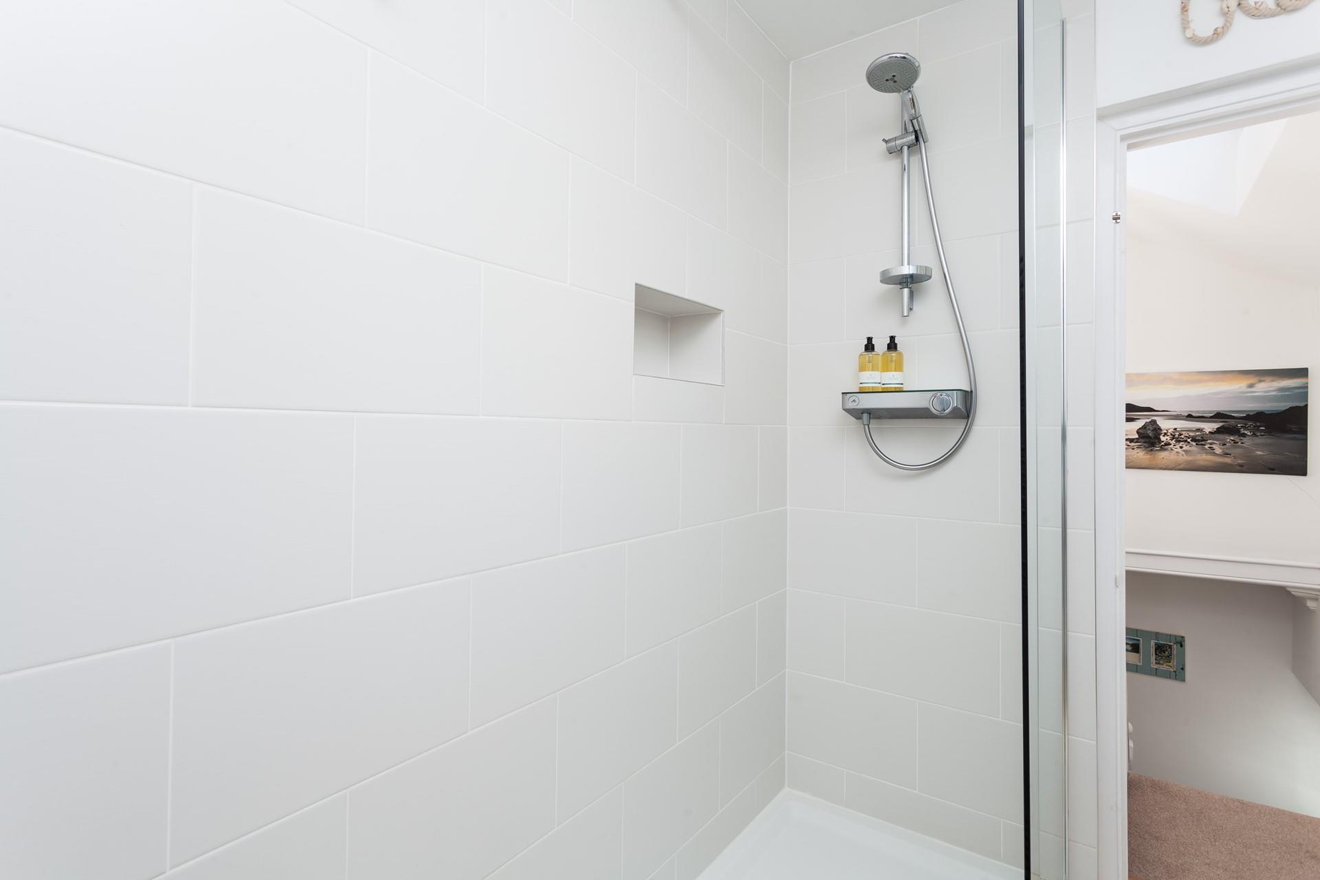 Start the day with an invigorating shower.