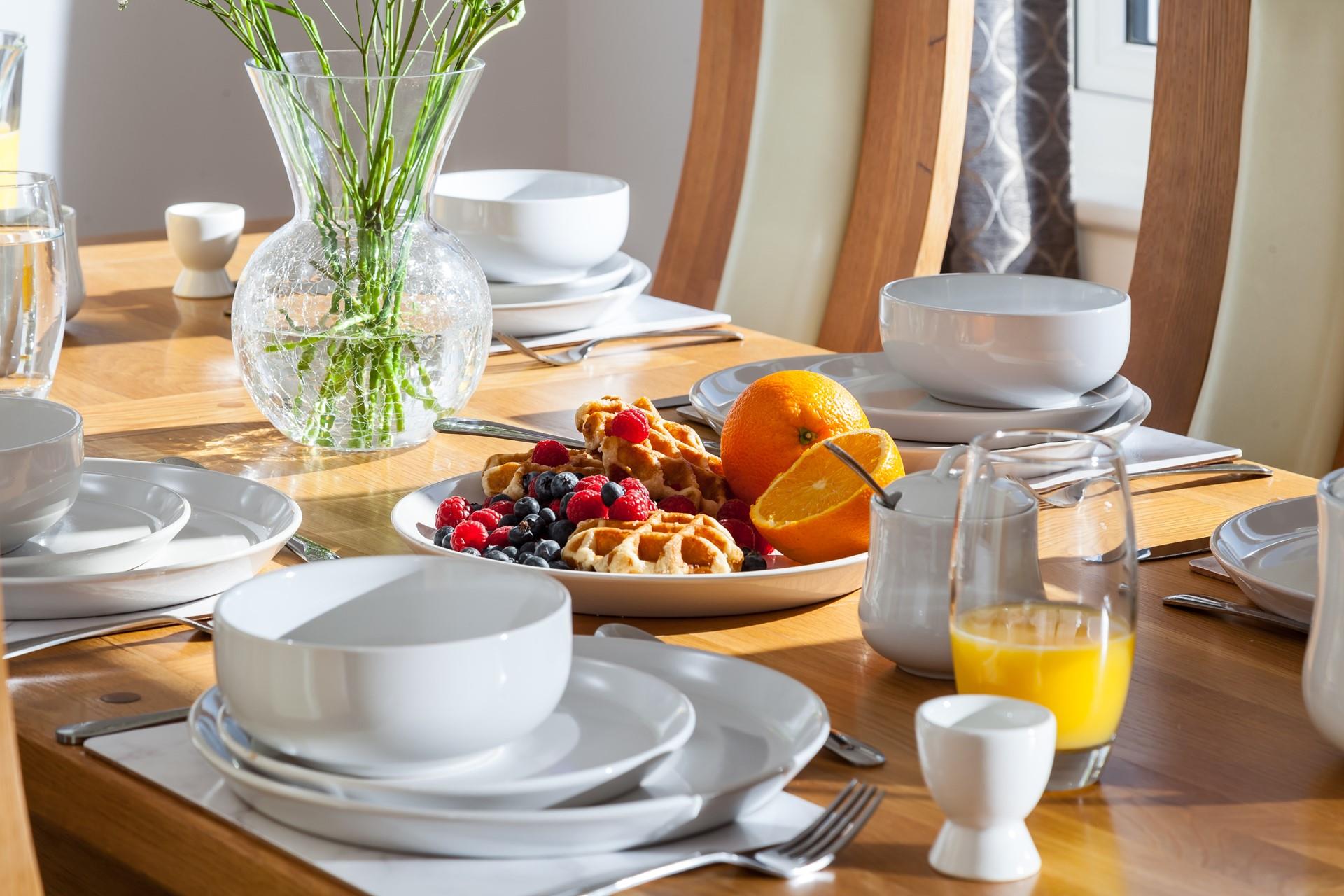 Tuck into a hearty breakfast to set yourself up for a day of exploring.