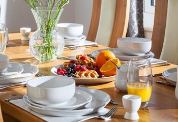 Tuck into a hearty breakfast to set yourself up for a day of exploring.