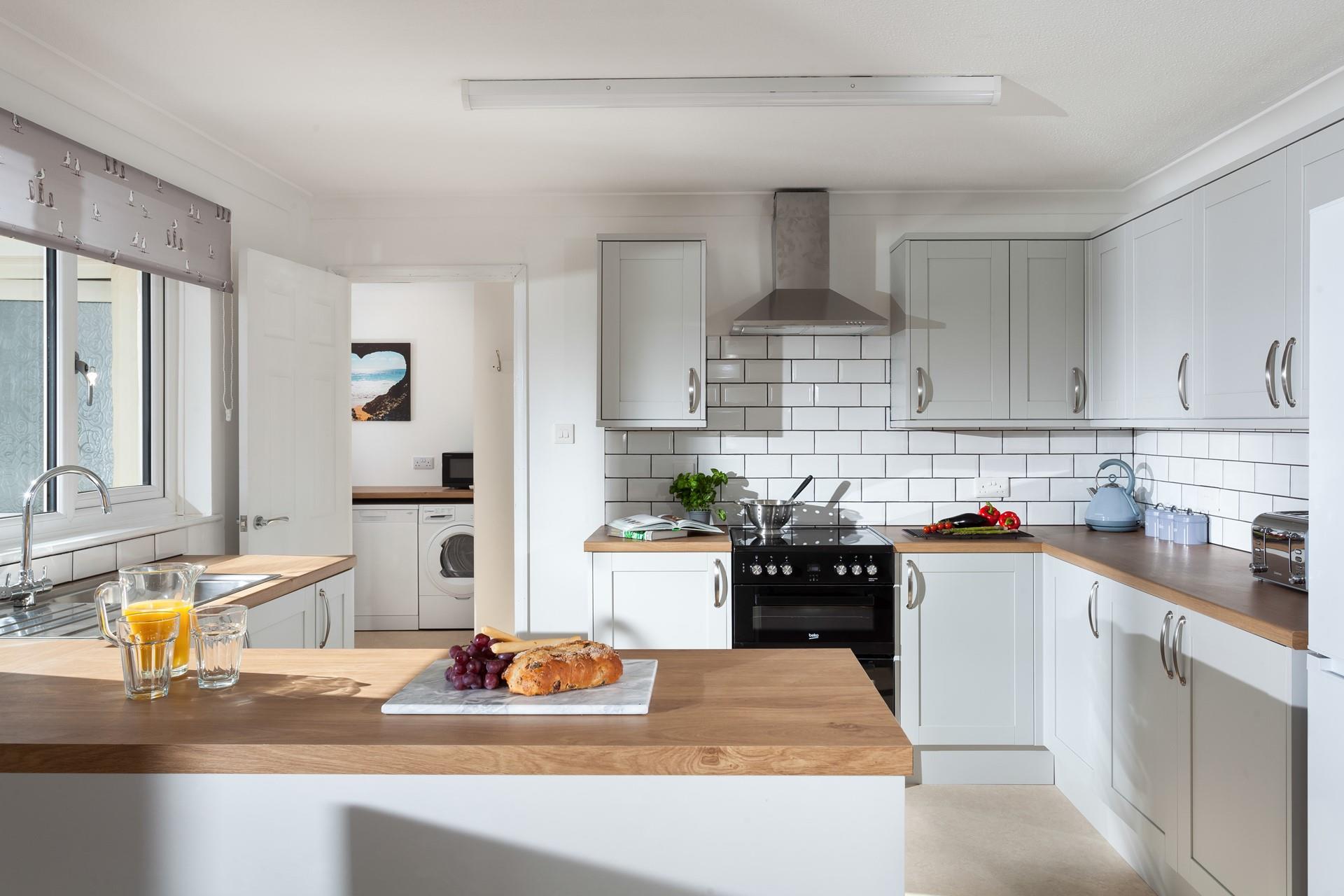 This delightful space is perfect for rustling up some tasty meals. 