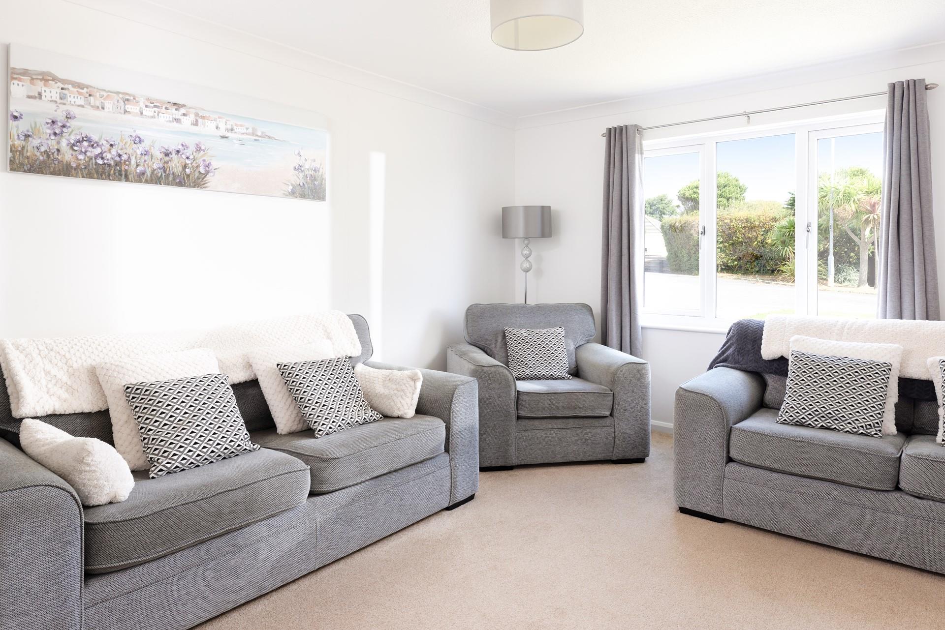 Light and airy, with plenty of space for all the family to relax!