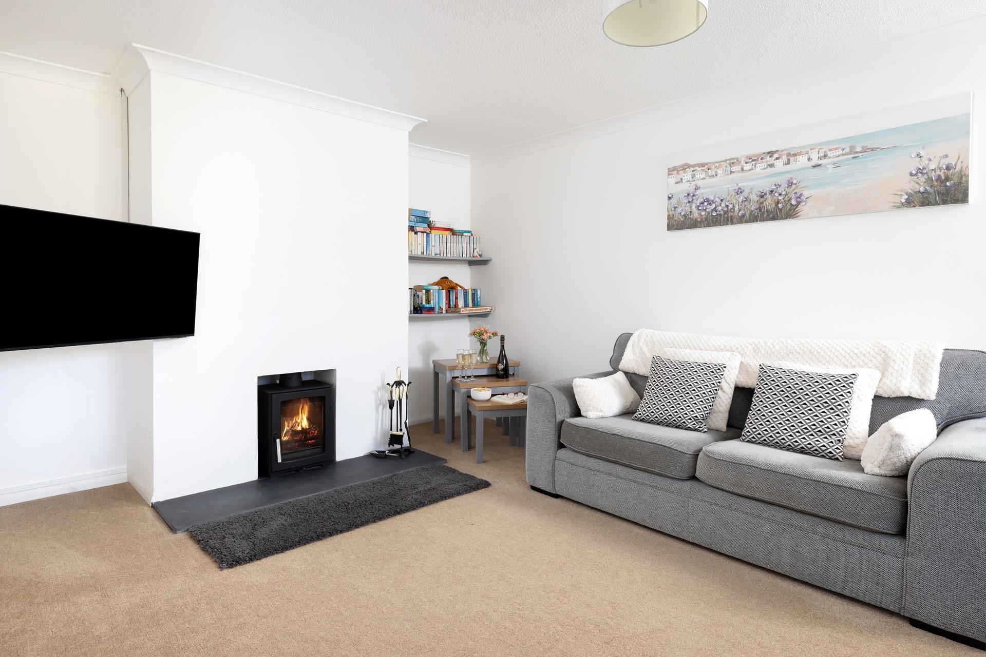 After a day of exploring the coast, curl up in the sitting room.