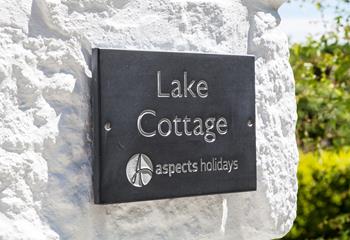 You'll feel right at home when you see the Aspects slate sign.