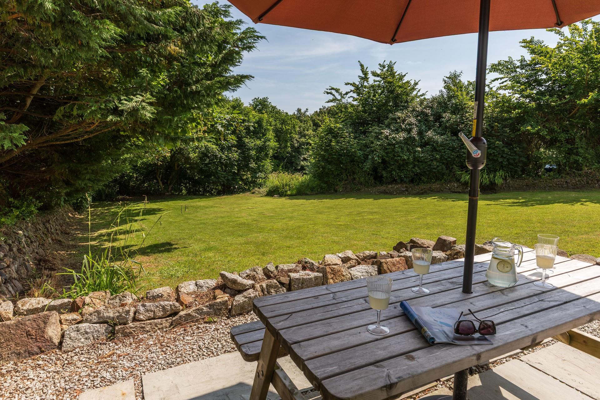 There's plenty of space for the family to relax and play in the garden.