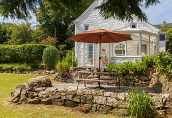 Make the most of time together in the pretty garden.