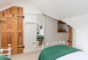 Elegantly finished with wooden doors and clever storage. 
