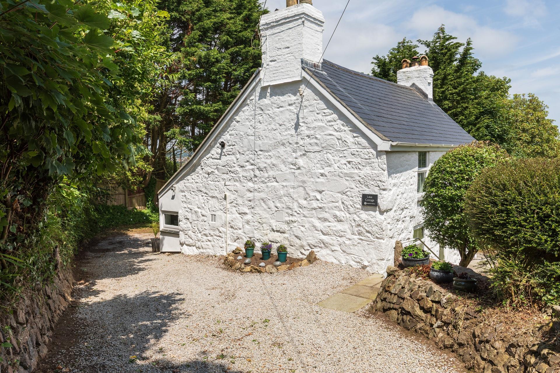 There is ample parking on the gravel driveway.