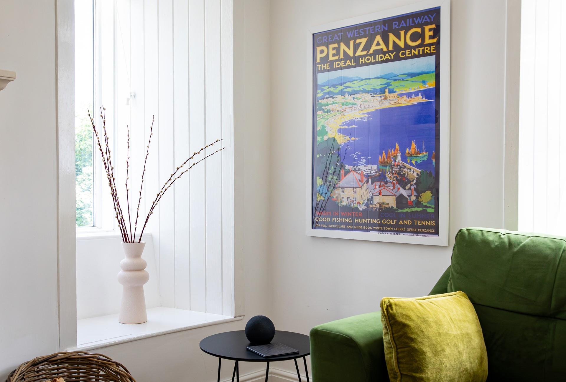 You'll find local artwork dotted around the cottage, all with a nod to coastal location.