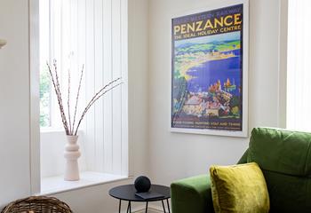 You'll find local artwork dotted around the cottage, all with a nod to coastal location.