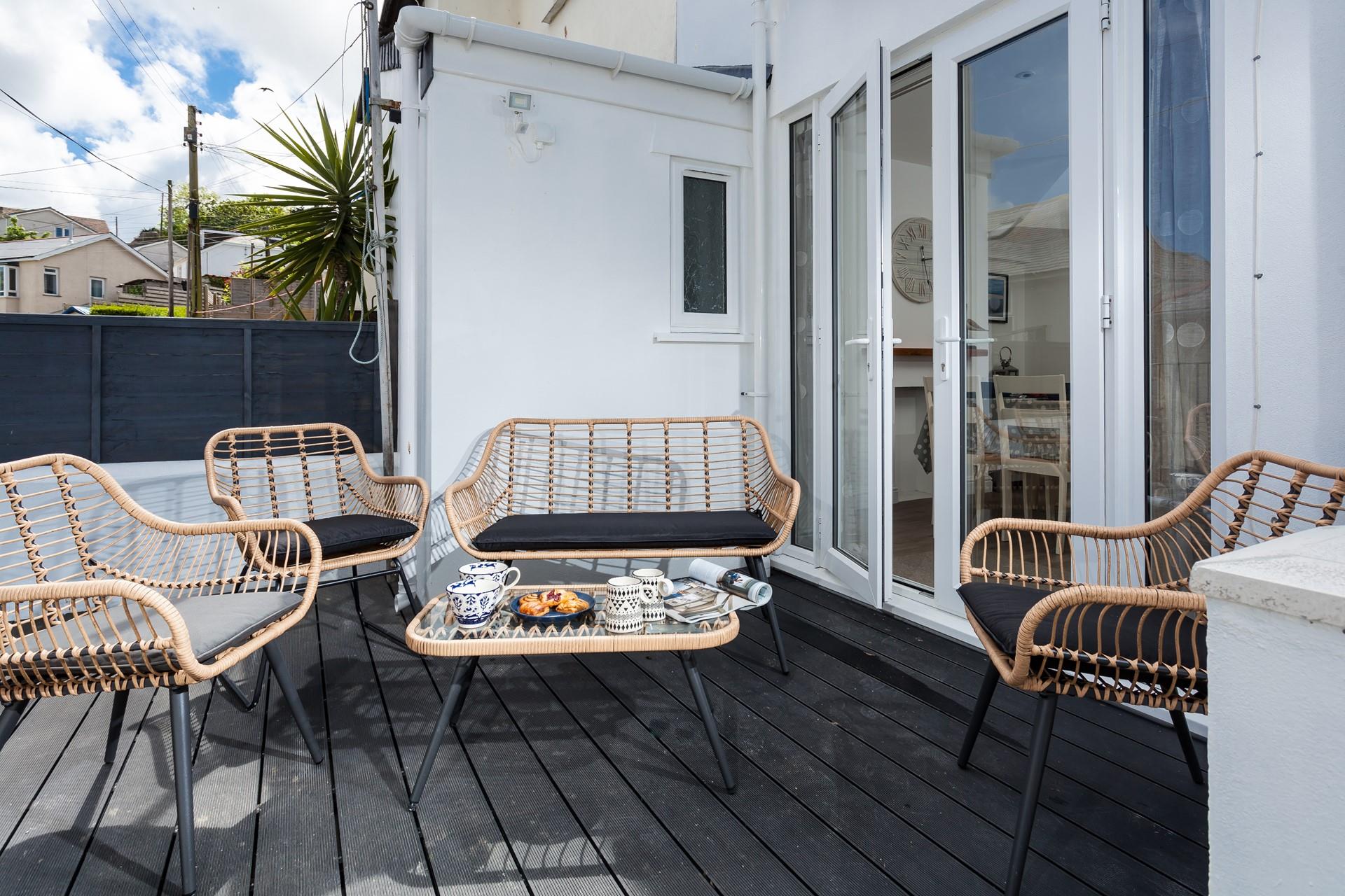 Enjoy sunshine-soaked evenings spent on the terrace, sipping your drink of choice.