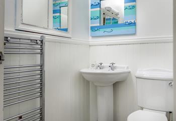 Step out of the shower to warm fluffy towels taken straight from the heated towel rail.