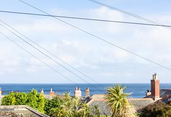 Gorgeous sea views can be enjoyed over Mousehole's rooftops.