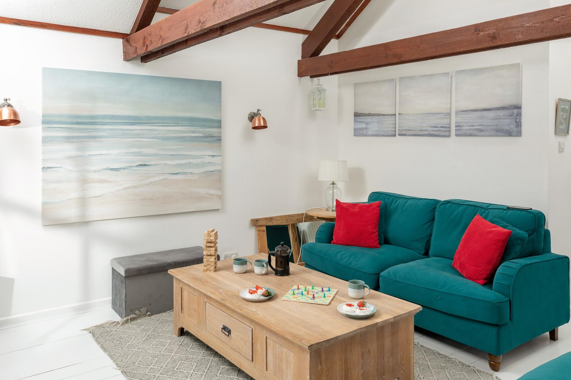 Inter Nos is full of character with exposed beams and stylish furniture.