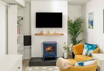 Cosy up in the snug area.