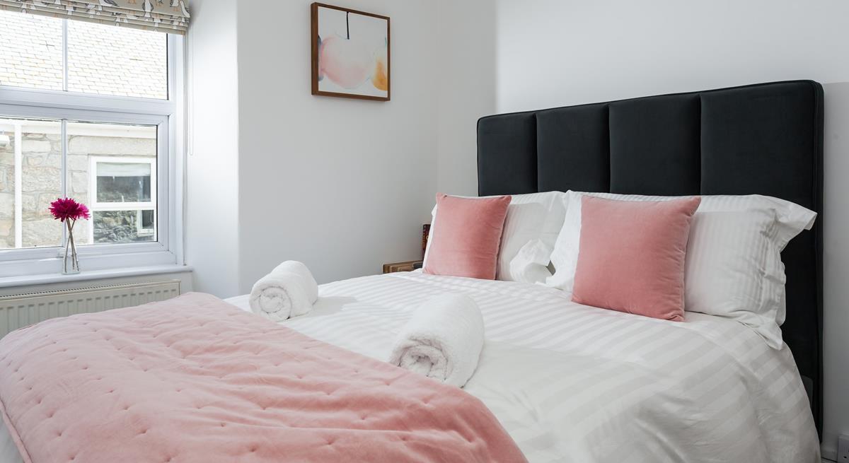 Sink into the soft sheets and drift off for a peaceful night's sleep.