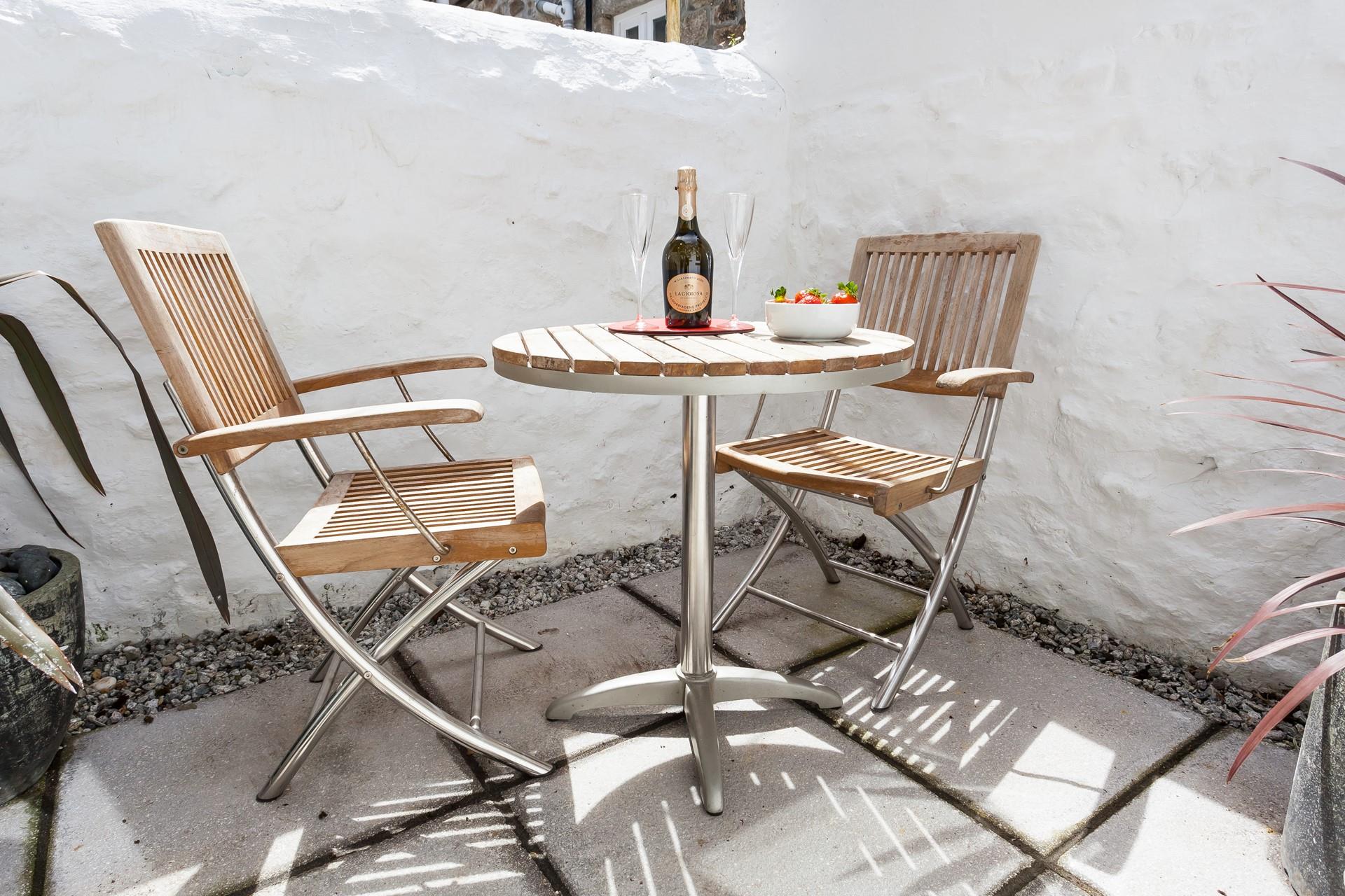 Open a bottle of your favourite tipple and relax in the evening sun.