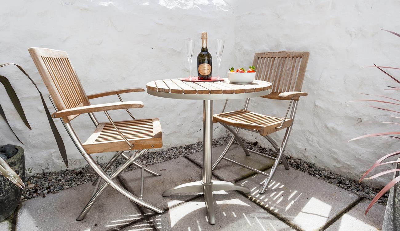 Open a bottle of your favourite tipple and relax in the evening sun.