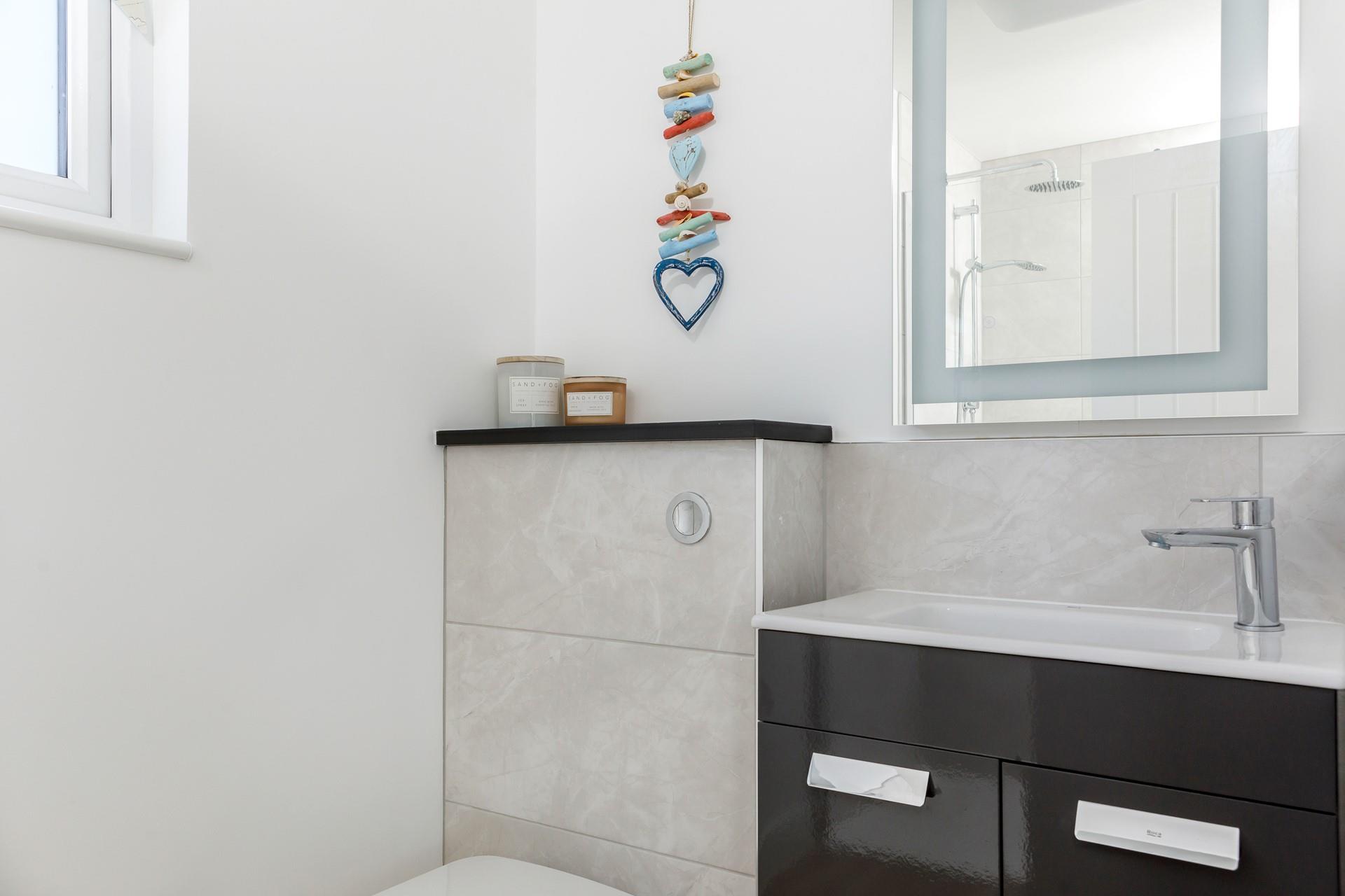 The bathrooms are all modern and finished to a high standard.