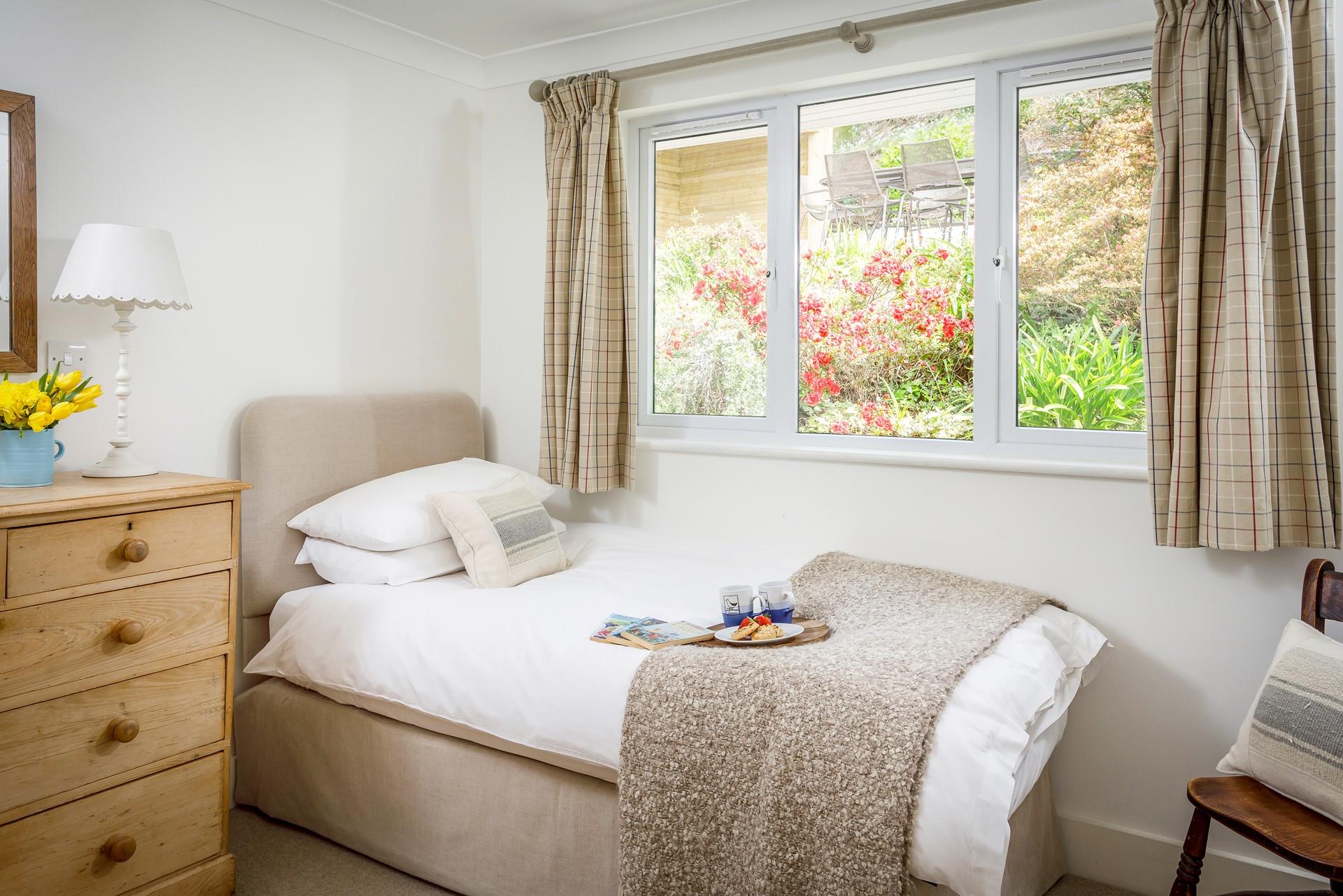 Treat yourself to breakfast in bed to start the day after a peaceful night's sleep.