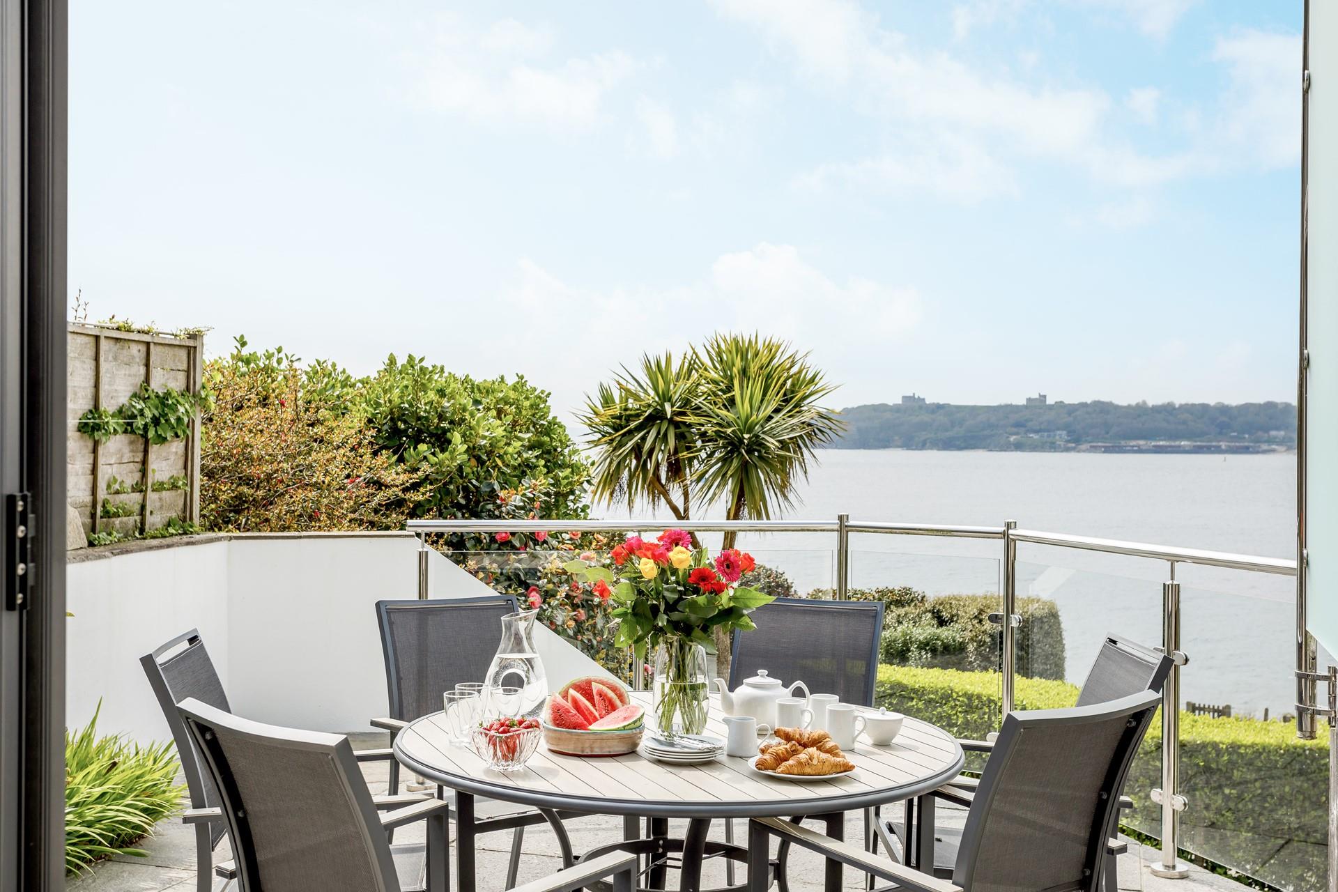 How about breakfast on the sunny terrace?