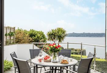 How about breakfast on the sunny terrace?