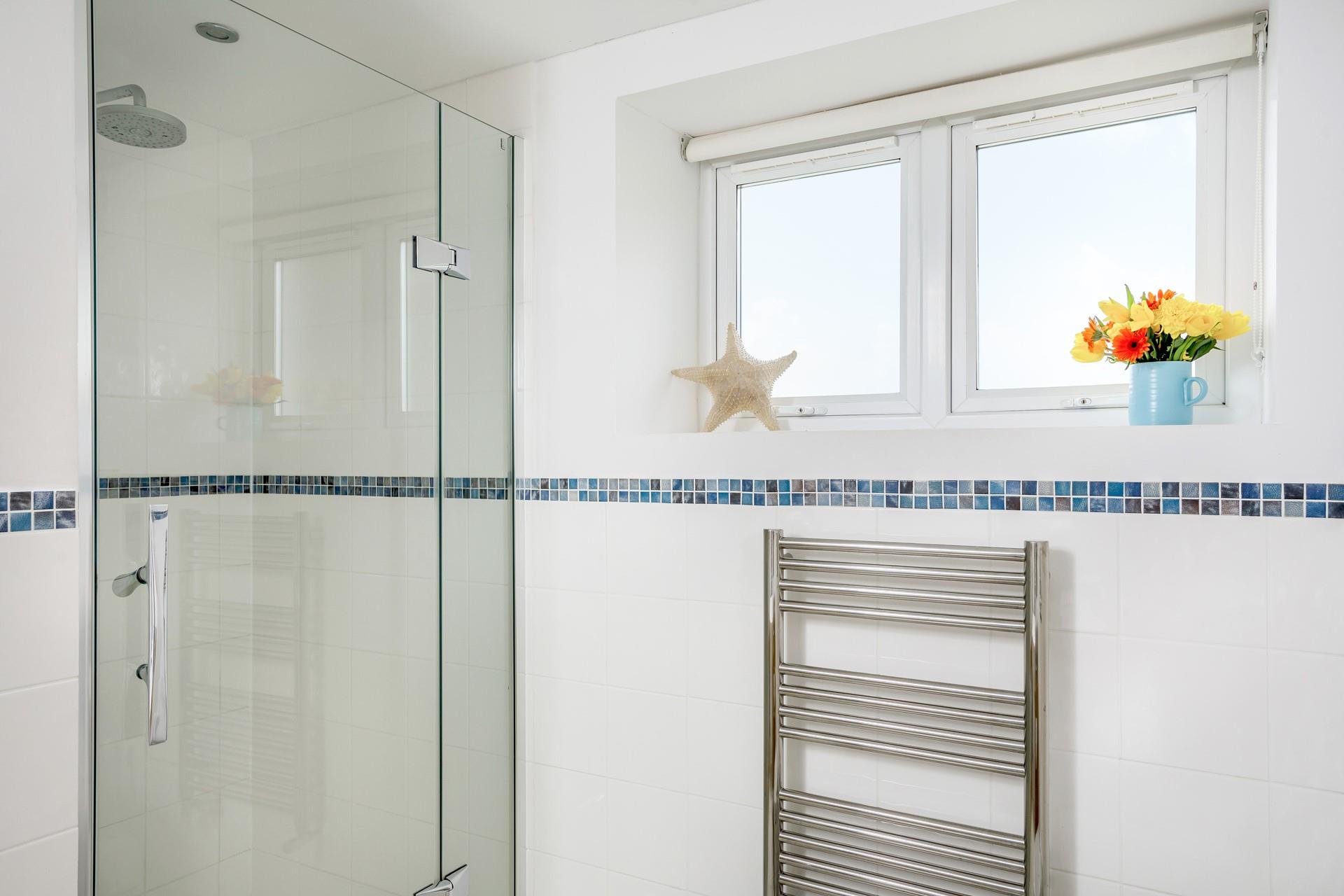 Warm fluffy towels await you straight from the towel rail.