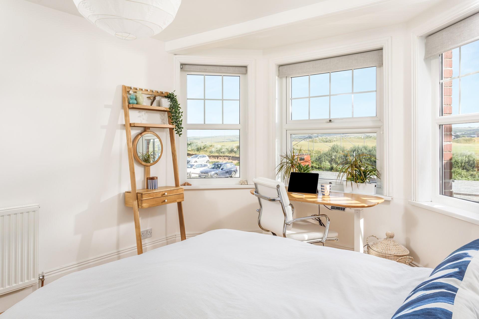 Wake up with the sun streaming through the window as you decide on the day's plans.