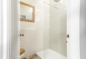 The ground floor shower room is perfect for washing off sand.