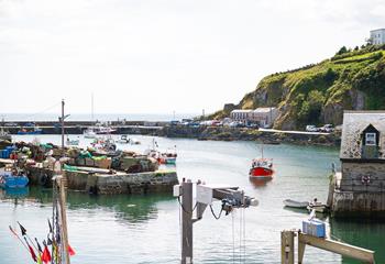 The quaint harbour town of Mevagissey offers local independent shops and an array of restaurants.