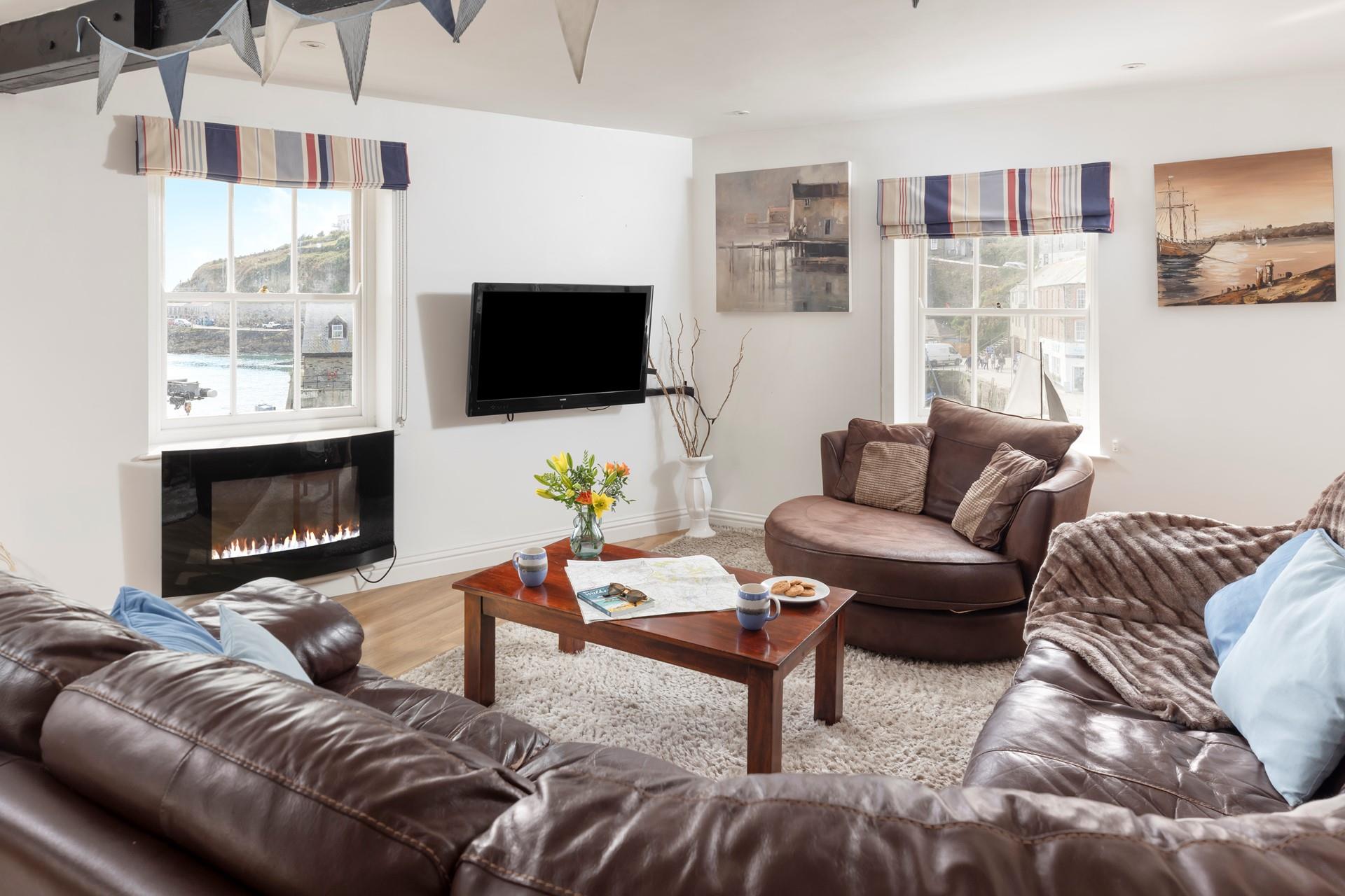 Put the electric fire on and cosy up in the evening after a day spent exploring the coast path.