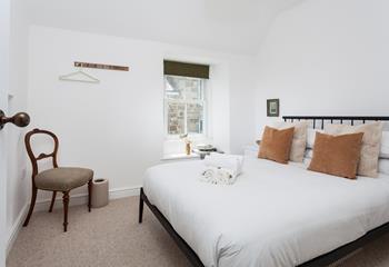 Bedroom 1 has a spacious double bed to tuck into after a busy day of exploring Cornwall.