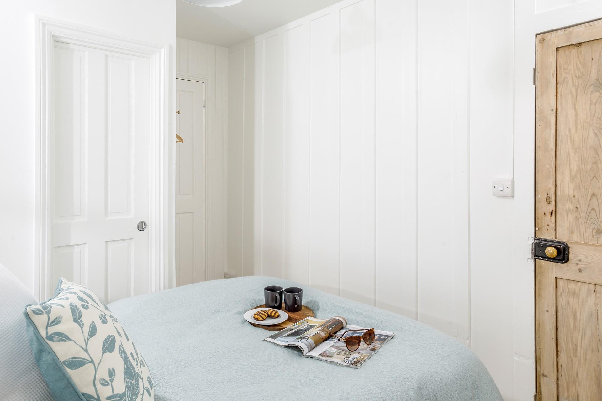 Climb out of bed refreshed and ready for the day and head into the en suite to get ready.