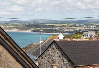 Enjoy views across to St Ives Bay.