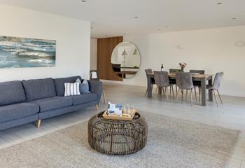 Make the most of time together in the open plan living and dining area.