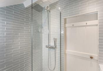 Handy shower room for an invigorating shower in the morning.