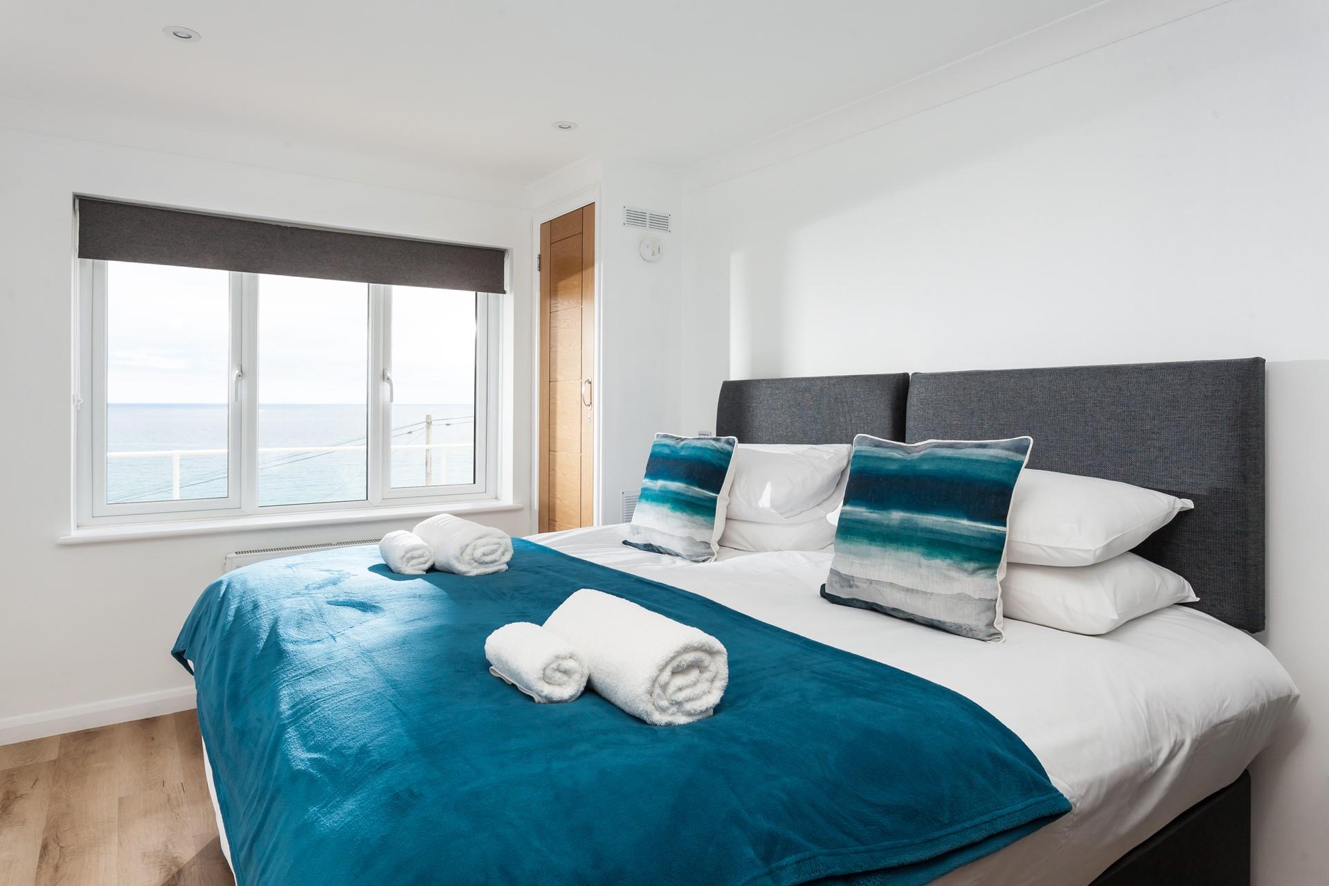 Climb into the spacious super king bed and drift off for a peaceful night's sleep.