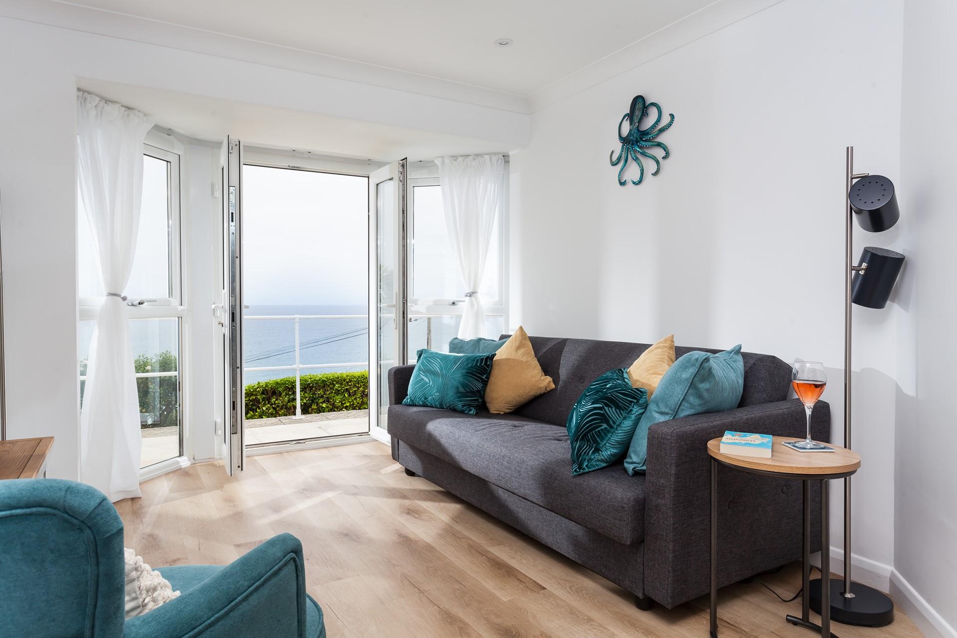 Cosy interiors make Ocean's Edge the perfect home from home.