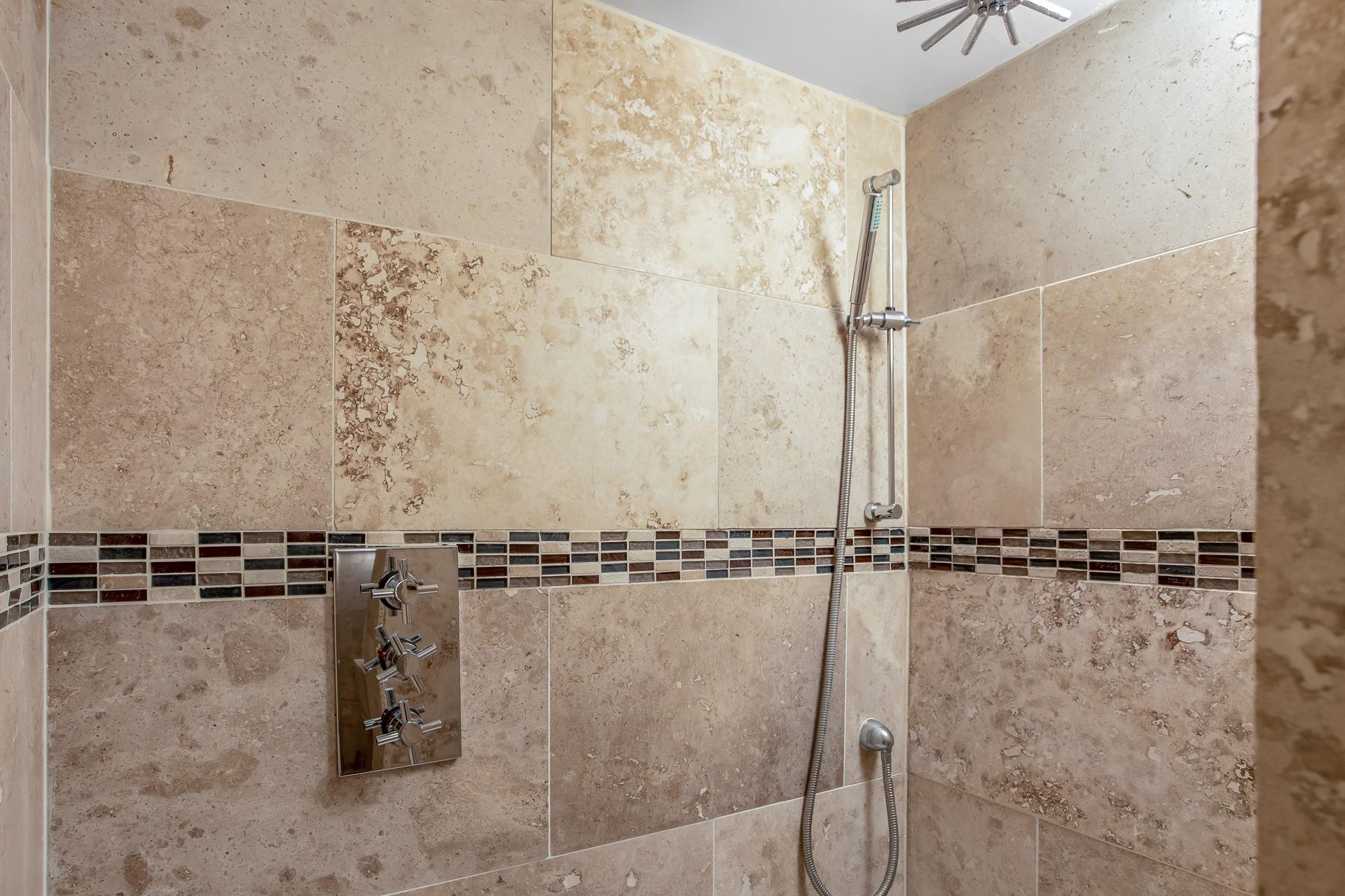 Start the day in the luxurious rainfall shower.