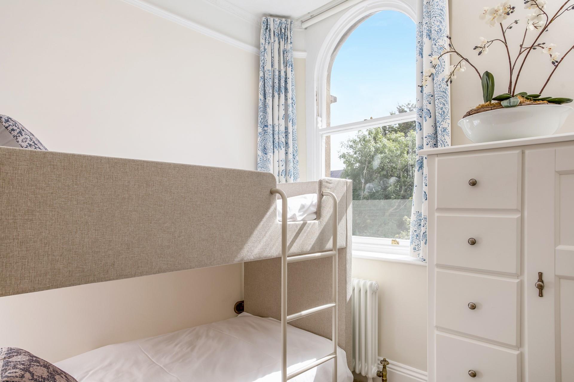 The bunk beds are perfect for the kids to tuck into each night.