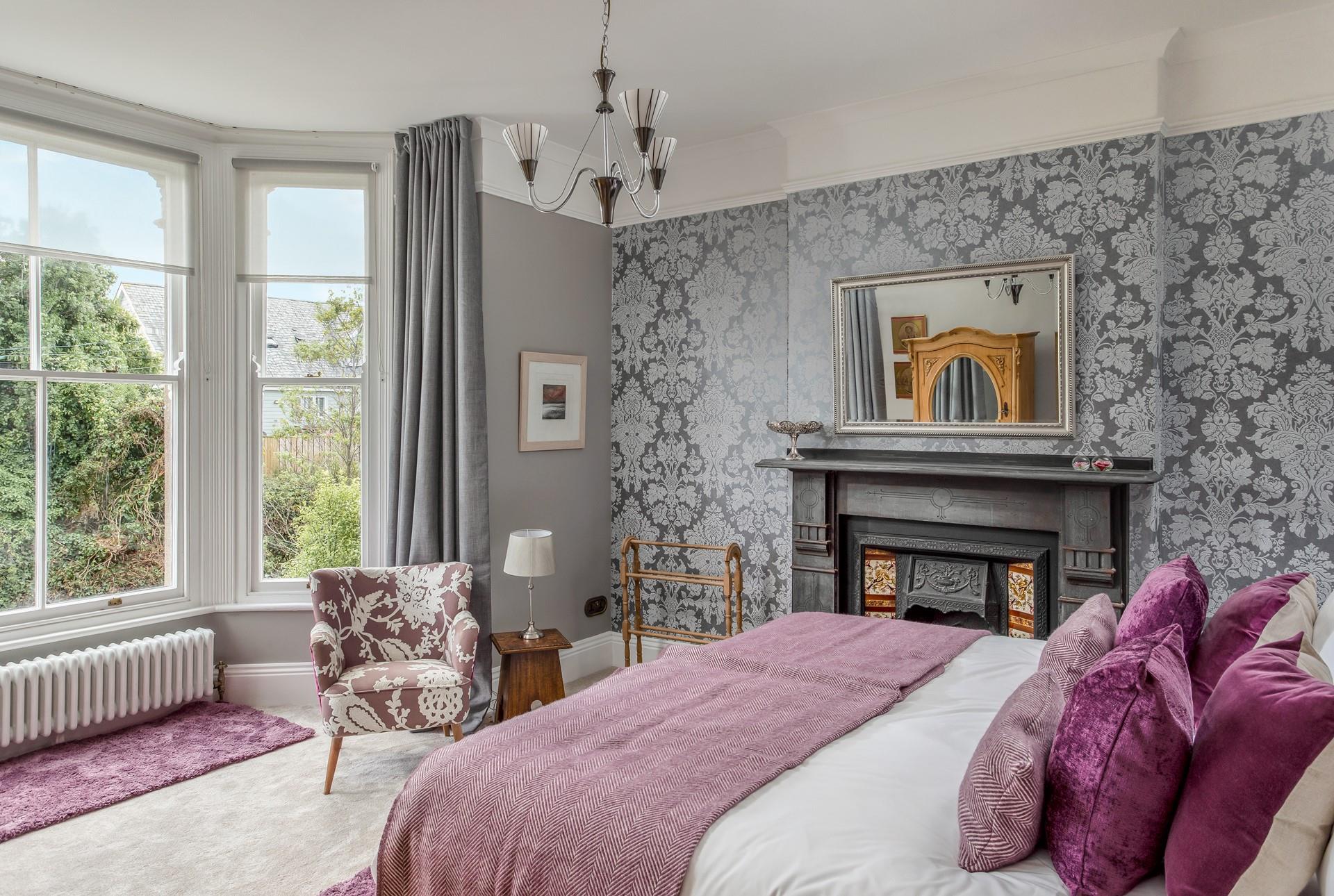 The super king bed offers a relaxing night's sleep after a busy day spent on the beach.